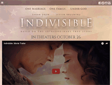 Tablet Screenshot of indivisiblemovie.com